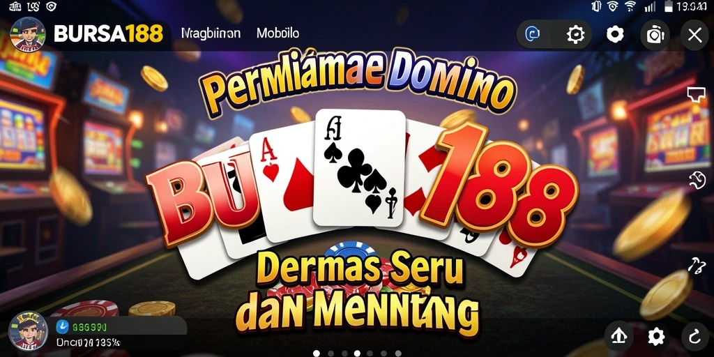 Tampilan menarik dari gameplay Domino di BURSA188.