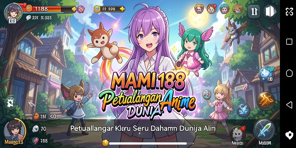 Screenshot dari gameplay MAMI188 menunjukkan petualangan seru dalam dunia anime.