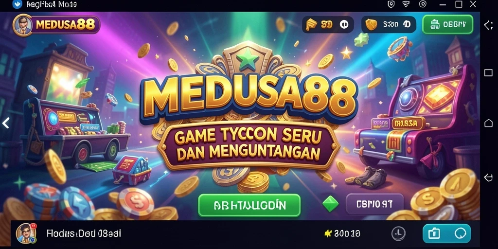 Tampilan menarik dari gameplay <strong>MEDUSA88</strong> yang menawarkan pengalaman Tycoon mendalam.