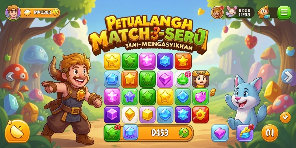Tampilan gameplay seru dan penuh warna di MPO303.