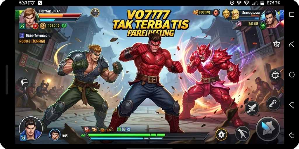Gameplay VO777 yang intens dan mendebarkan saat pertarungan.