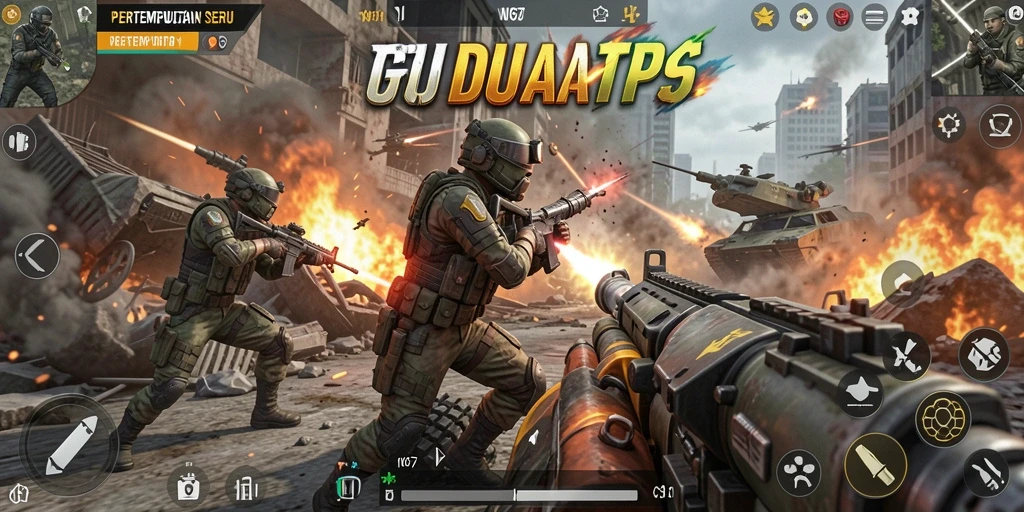 Tampilan gameplay menakjubkan dari W67 dalam aksi TPS.