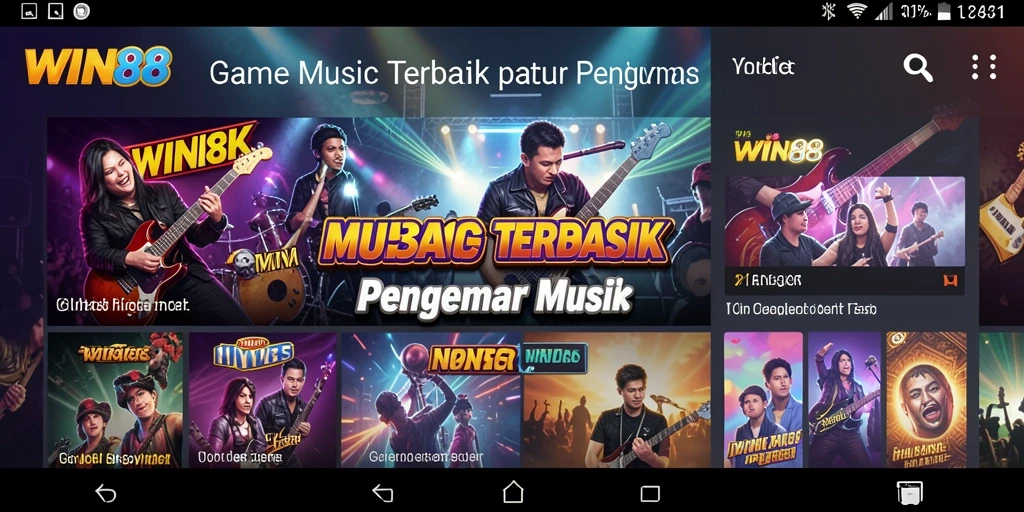 Tampilan gameplay <strong>WIN88</strong> yang seru dengan berbagai pilihan lagu.