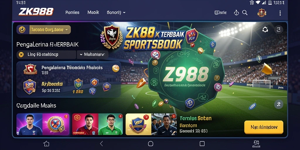 Tampilan menarik dari gameplay Sportsbook ZK988.